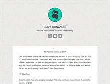 Tablet Screenshot of cotygonzales.com